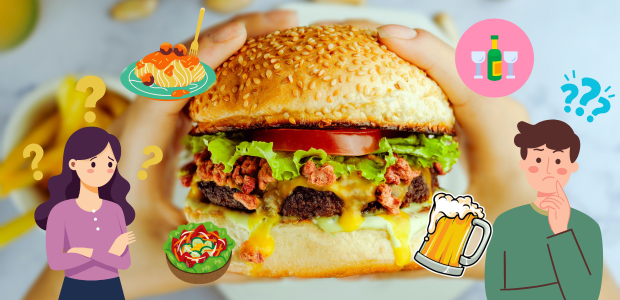 外食　メニュー選び　食べる量