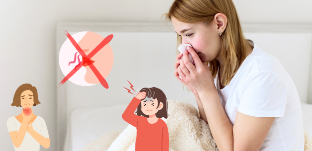 日中の活動時に咳が出て息苦しそうな様子
