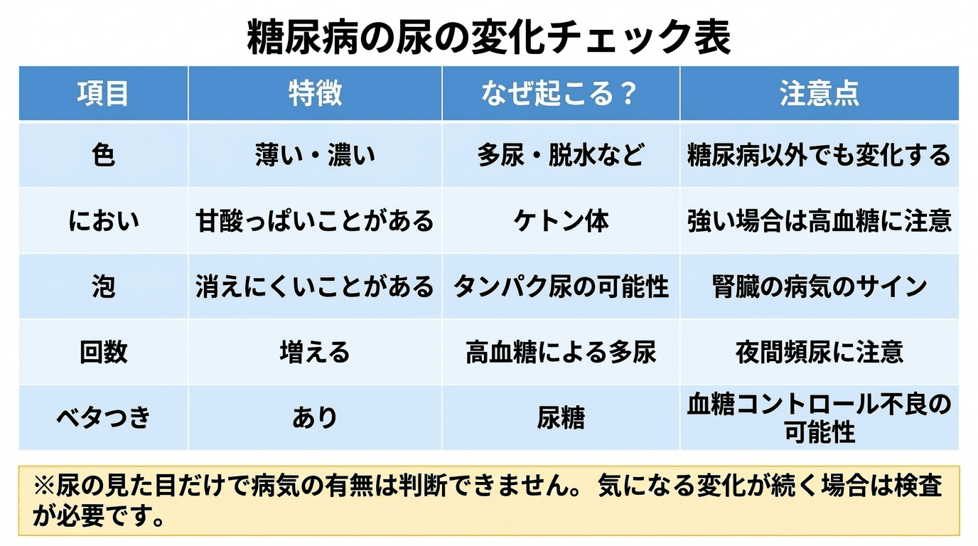 尿 の 匂い 種類