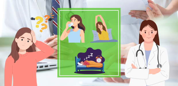 咳が出やすい条件を整理する考え方について、医師が説明している様子