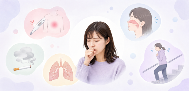 咳喘息以外で痰の原因になる病気や要因のイメージ