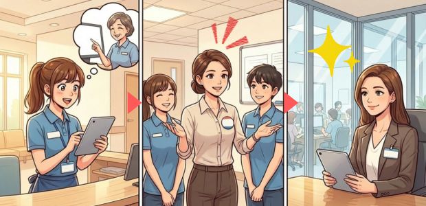 受付　医療事務　クリニック　パート　正社員登用　キャリアアップ