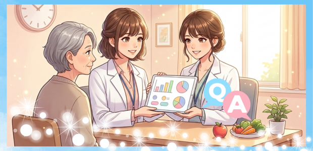 新卒管理栄養士の1年間で成長したことを振り返ったイメージ