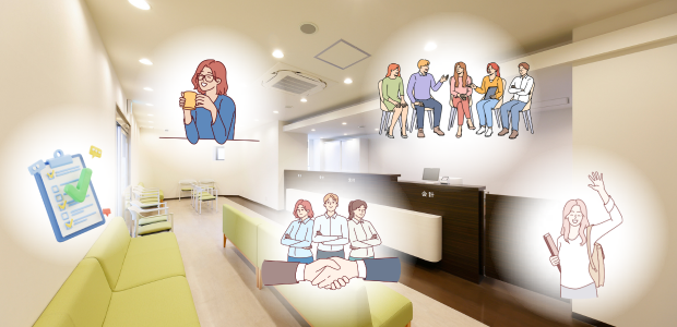 日ノ出町での現場スタッフの業務風景と働き方を示す場面