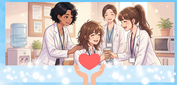 新卒管理栄養士が一番大変な時期を仲間に支えられ乗り切っている様子