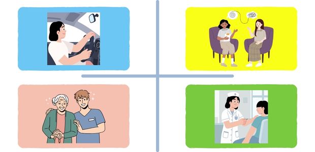 横浜小机のデイサービス施設紹介として相談しやすい職場の雰囲気を表したイメージ