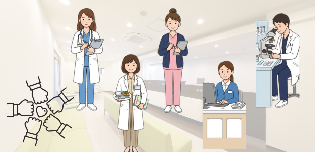 院内で検査や採血を学ぶ臨床検査技師の成長過程