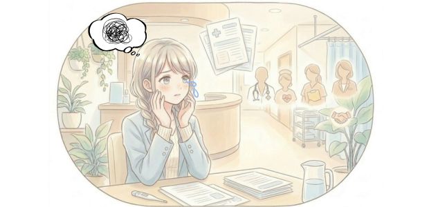 転職回数が多いことへの不安を抱えながら将来の働き方を考える女性