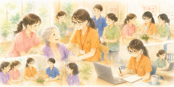 利用者様や仲間との関わりを通して成長
