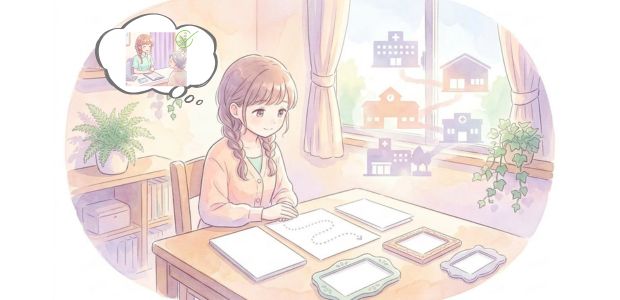 転職回数が多い理由や応募先選びをノートで見直す女性