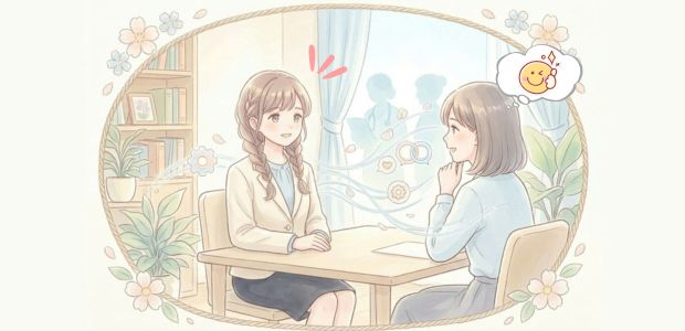 面接で転職回数を聞かれたときの答え方を相談する女性